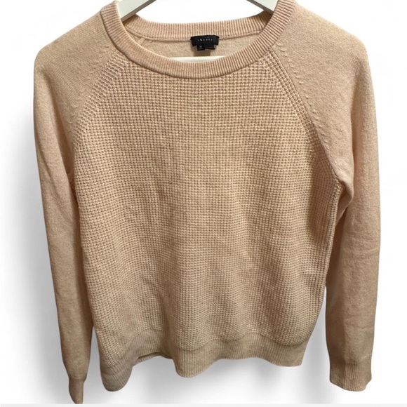 Theory light Pink Crew Neck Cashmere Sweater Medium - Picture 1 of 6